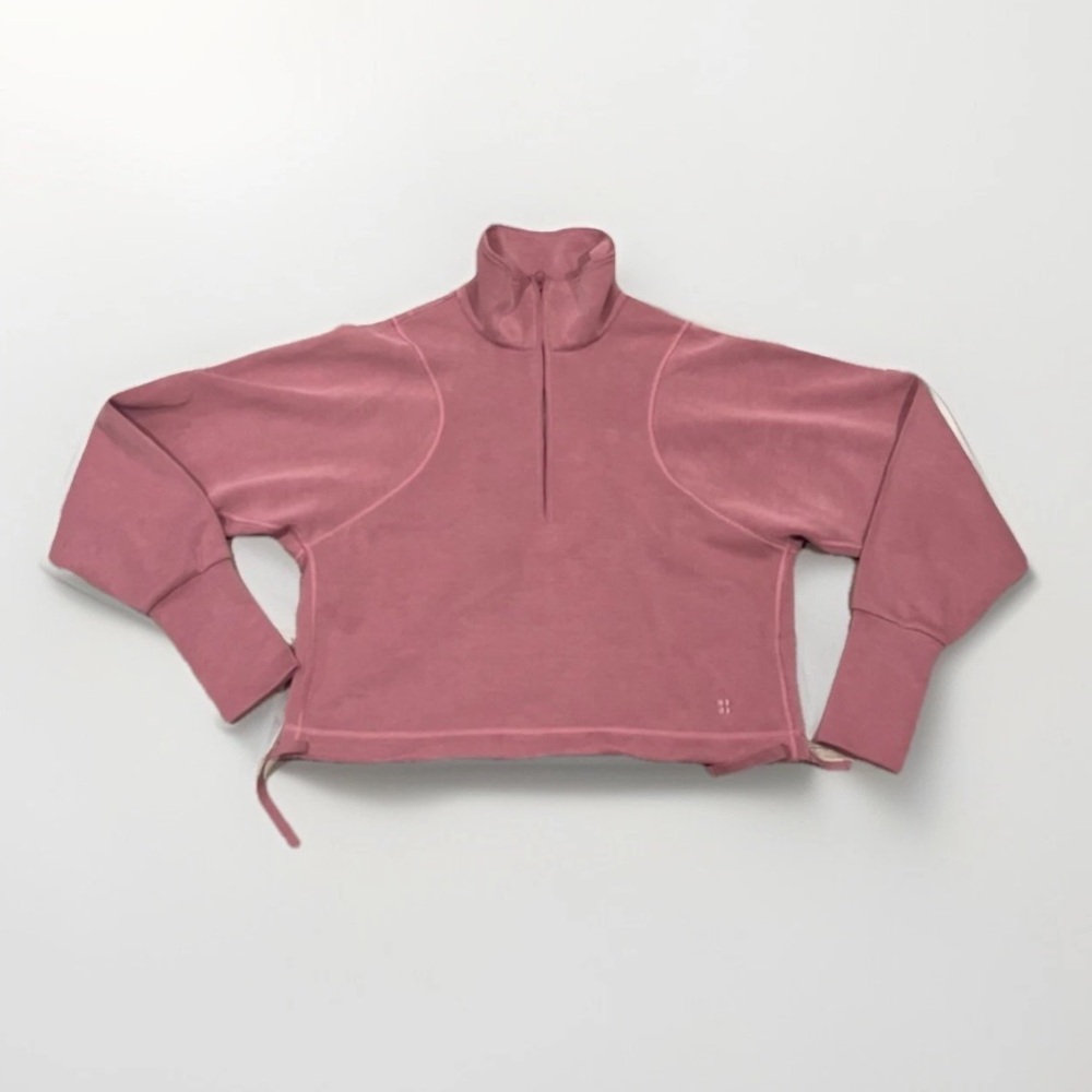 Sweaty Betty Dusty Rose Cowl Neck Sweater